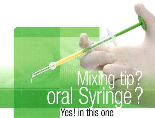 Mixing tip? oral Syringe?Yes! in this one 